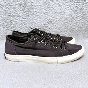 John Varvatos Bootleg Multilace Mens Size 10.5 Sneakers Graphite Canvas